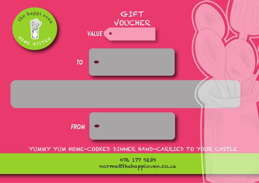 The Happi Oven gift voucher