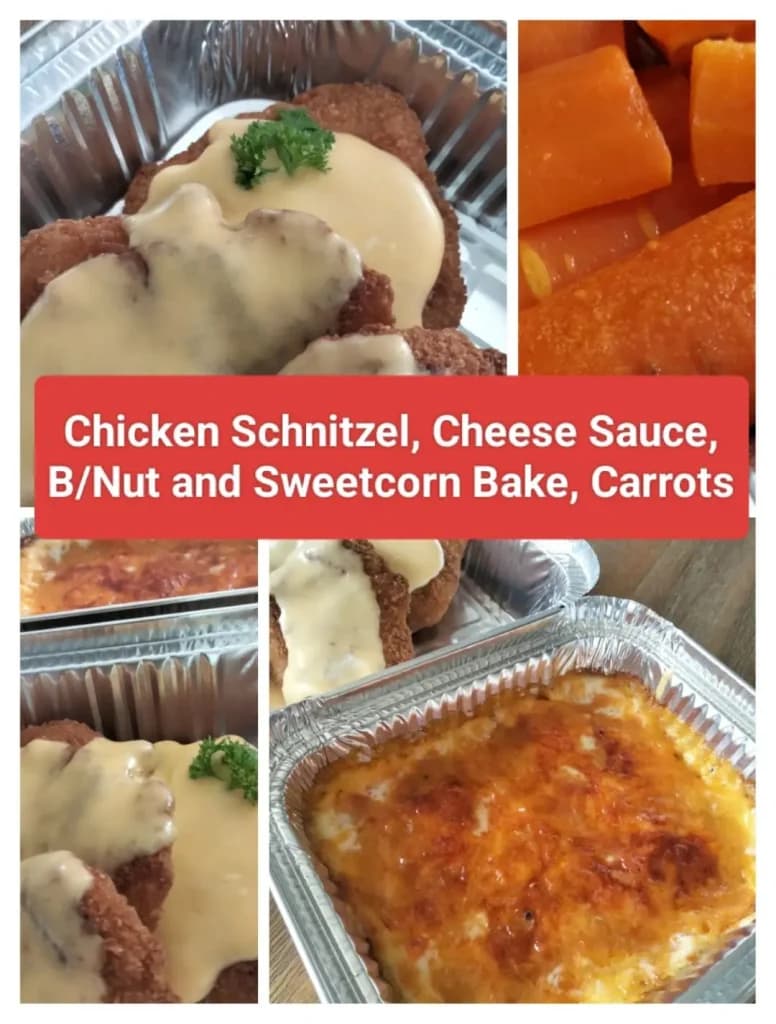 Chicken Schnitzel & Veg Bake